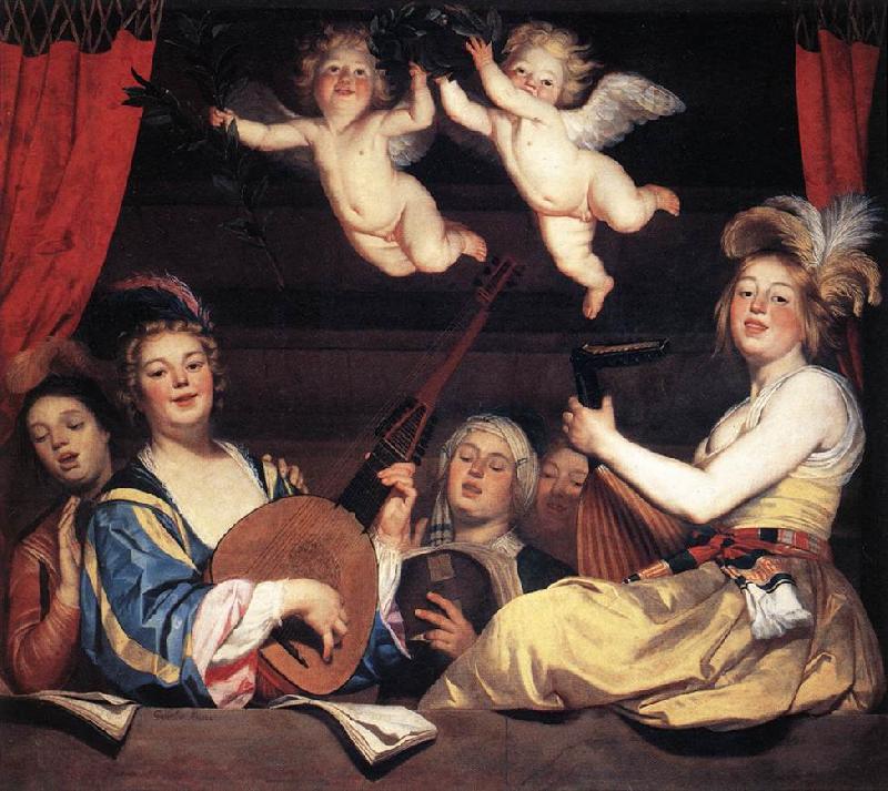 HONTHORST, Gerrit van Concert on a Balcony sg